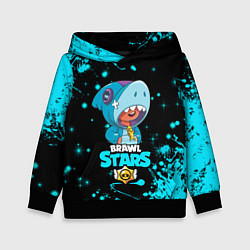 Толстовка-худи детская BRAWL STARS LEON SHARK цвета 3D-черный — фото 1