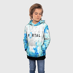 Толстовка-худи детская PORTAL, цвет: 3D-черный — фото 2
