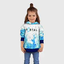 Толстовка-худи детская PORTAL, цвет: 3D-синий — фото 2