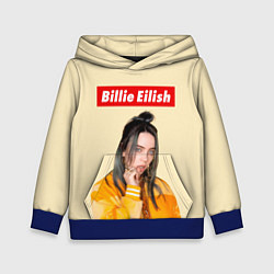 Толстовка-худи детская BILLIE EILISH, цвет: 3D-синий