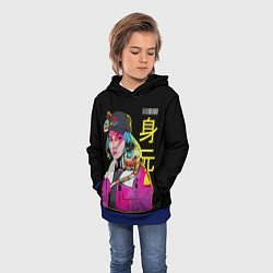 Толстовка-худи детская 2К Girl, цвет: 3D-синий — фото 2