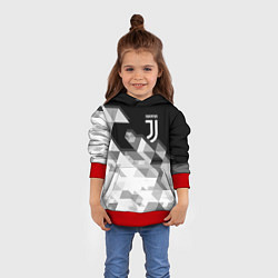 Толстовка-худи детская JUVENTUS, цвет: 3D-красный — фото 2