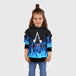 Толстовка-худи детская Assassin??s Creed, цвет: 3D-черный — фото 2