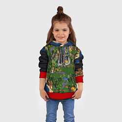 Толстовка-худи детская Heroes of Might and Magic, цвет: 3D-красный — фото 2