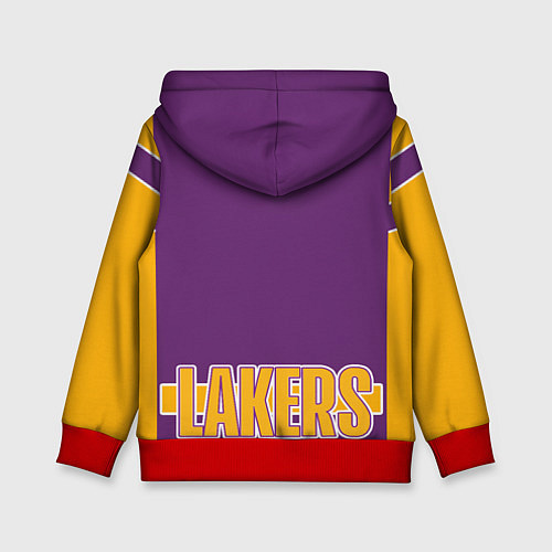 Детская толстовка Los Angeles Lakers / 3D-Красный – фото 2