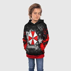 Толстовка-худи детская UMBRELLA CORP, цвет: 3D-красный — фото 2