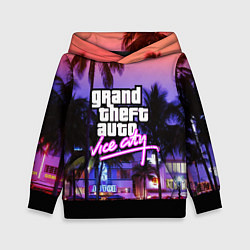 Толстовка-худи детская Grand Theft Auto Vice City, цвет: 3D-черный