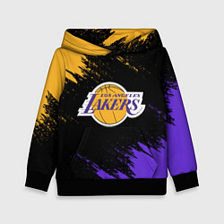 Толстовка-худи детская LA LAKERS, цвет: 3D-черный