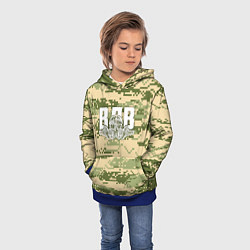 Толстовка-худи детская ВДВ, цвет: 3D-синий — фото 2
