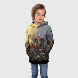 Толстовка-худи детская Heroes of Might and Magic, цвет: 3D-черный — фото 2