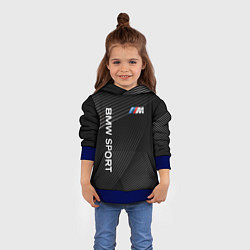 Толстовка-худи детская BMW, цвет: 3D-синий — фото 2