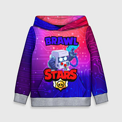 Толстовка-худи детская Brawl Stars 8 BIT, цвет: 3D-меланж