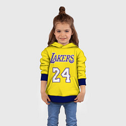 Толстовка-худи детская Kobe Bryant 24, цвет: 3D-синий — фото 2