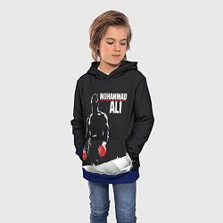 Толстовка-худи детская Muhammad Ali, цвет: 3D-синий — фото 2