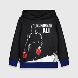Толстовка-худи детская Muhammad Ali, цвет: 3D-синий