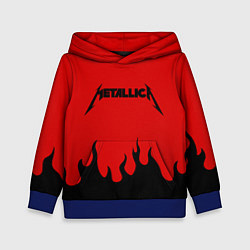 Толстовка-худи детская METALLICA, цвет: 3D-синий