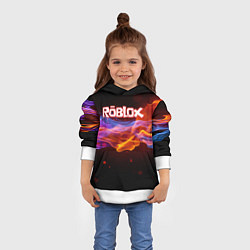 Толстовка-худи детская ROBLOX, цвет: 3D-белый — фото 2