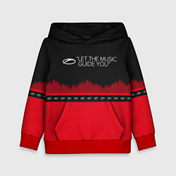 Толстовка-худи детская ASOT Let The Music Guide You, цвет: 3D-красный