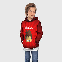 Толстовка-худи детская ROBLOX, цвет: 3D-белый — фото 2