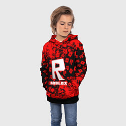 Толстовка-худи детская Roblox, цвет: 3D-черный — фото 2