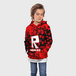 Толстовка-худи детская Roblox, цвет: 3D-белый — фото 2