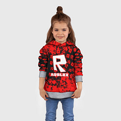 Толстовка-худи детская Roblox, цвет: 3D-меланж — фото 2