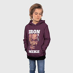Толстовка-худи детская Mike Tyson, цвет: 3D-черный — фото 2