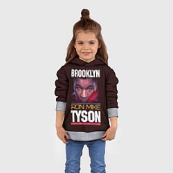 Толстовка-худи детская Mike Tyson, цвет: 3D-меланж — фото 2