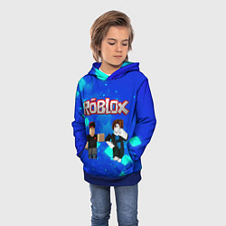 Толстовка-худи детская ROBLOX, цвет: 3D-синий — фото 2