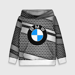 Толстовка-худи детская BMW, цвет: 3D-белый