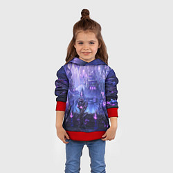 Толстовка-худи детская HEROES, цвет: 3D-красный — фото 2