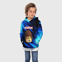 Толстовка-худи детская ROBLOX, цвет: 3D-белый — фото 2