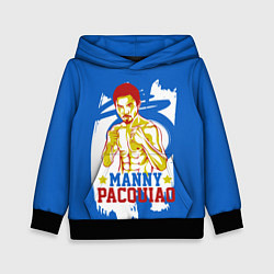 Толстовка-худи детская Manny Pacquiao, цвет: 3D-черный