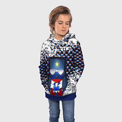 Толстовка-худи детская CountryHumans, цвет: 3D-синий — фото 2