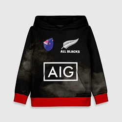 Толстовка-худи детская ALL BLACKS, цвет: 3D-красный