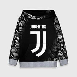 Толстовка-худи детская JUVENTUS, цвет: 3D-меланж