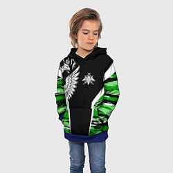 Толстовка-худи детская Пограничные Войска, цвет: 3D-синий — фото 2