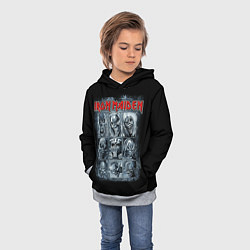 Толстовка-худи детская Iron Maiden, цвет: 3D-меланж — фото 2