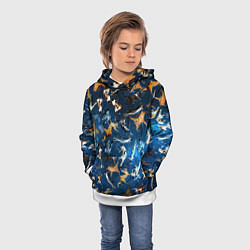 Толстовка-худи детская Космические коты, цвет: 3D-белый — фото 2