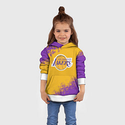 Толстовка-худи детская LA LAKERS KOBE BRYANT, цвет: 3D-белый — фото 2