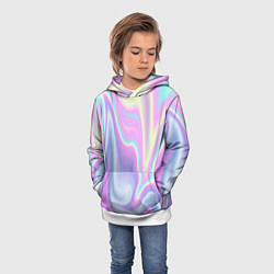 Толстовка-худи детская Vaporwave, цвет: 3D-белый — фото 2
