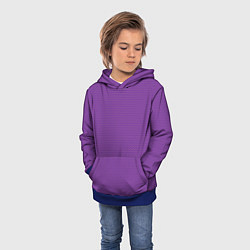 Толстовка-худи детская Фиолетовая волна, цвет: 3D-синий — фото 2
