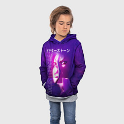 Толстовка-худи детская Доктор Стоун, цвет: 3D-меланж — фото 2