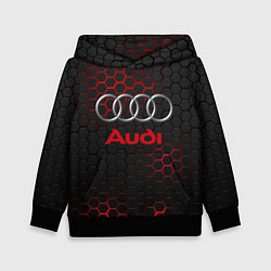 Толстовка-худи детская AUDI, цвет: 3D-черный