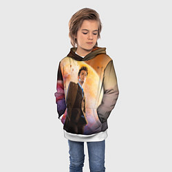 Толстовка-худи детская DOCTOR WHO, цвет: 3D-белый — фото 2