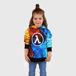 Толстовка-худи детская HALF-LIFE, цвет: 3D-черный — фото 2