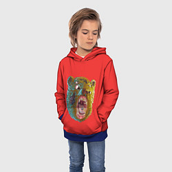 Толстовка-худи детская Little Big: Bear, цвет: 3D-синий — фото 2