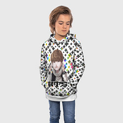 Толстовка-худи детская BTS, цвет: 3D-белый — фото 2