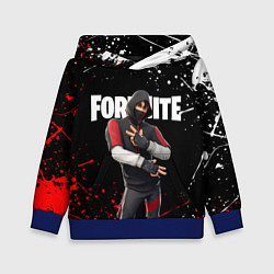 Толстовка-худи детская FORTNITE IKONIK, цвет: 3D-синий