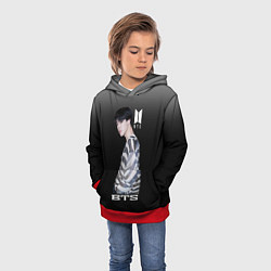 Толстовка-худи детская BTS, цвет: 3D-красный — фото 2